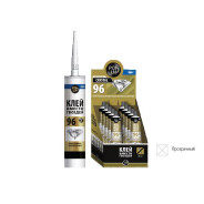Клей монтажный "Клей вместо гвоздей 96", 280мл, прозрачный, для монтажных и отделочных рао...POINT 03-1-0-096