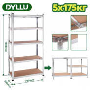 Стеллаж 1500x700x300мм  DYLLU DTTS1A73