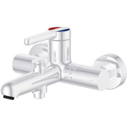 Смеситель для ванны (Lt) D35, серия Lotus белый, (На стену, Короткий излив) a-five ...A-five A5-0732