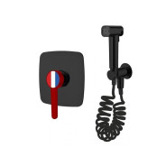 Смеситель для биде (Lt) D35, серия Rose черный + красный, (Встраиваемый, Излива нет) a-five ...A-five A5-1050