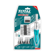 Отвертка-держатель бит с набором бит и торцевых головок   (24 предмета)...TOTAL TACSD30246