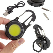 Фонарь портативный многофункциональный (светодиод COB, 3 режима освещения, 3.7V, 5W, IP64)...Forsage F-JBEL9908