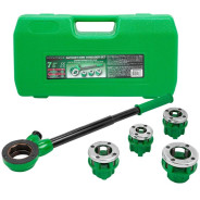 Клупп трубный со сменными плашками 9пр.  Rock FORCE RF-323112