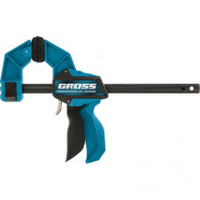 Струбцина реечная, быстрозажимная, пистолетного типа, пошаг.механизм ,пластиковый корпус, 450мм  ...Gross 20704