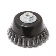 Кордщетка чашеобразная стальная витая для УШМ 125 мм.  Rock FORCE RF-BWC105
