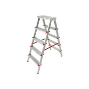Лестница-стремянка алюминиевая двухсторонняя 110см, 5 ступеней, 4.2кг  ...STARTUL ST9941-05
