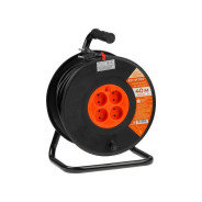 Удлинитель на катушке 40м (4 роз., 3.5кВт, б/з, ПВС 2х1.5)  ЮПИТЕР JP8403-02