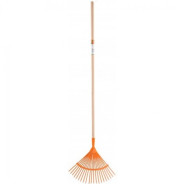 Грабли веерные металлические 400mm  с деревянным черенком  ...FLO 35799