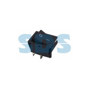 Выключатель клавишный 250V 15А (4с) ON-OFF черный  REXANT 36-2310