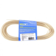 Трос металлополимерный прозрачный ПР-4.0, (4.0мм толщина, моток 20м.п.)  ...Сибртех 47631