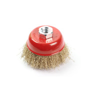 Щетка для шлифовальной машины"чашка" гофрированная 65mm (M14 в блистере)  ...GEPARD GP0865-65