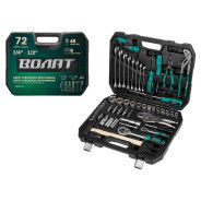 Набор слесарного инстр-та в чем. 72пр.  (1/4", 1/2", 6 граней)  ...ВОЛАТ 18530-72