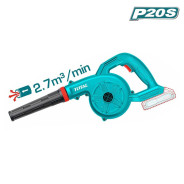 Воздуходувка аккумуляторная, 20В, БЕЗ АКБ, 18000 об.мин,   TOTAL TABLI20028