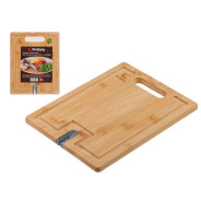 Доска разделочная из бамбука с точилкой для ножей, 28х22х1.5 см, BAMBOO  ...PERFECTO LINEA 35-282221