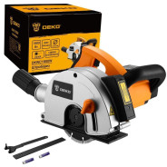 Штроборез,1800 Вт, 125 мм, 4000 об/мин, глубина реза 28 мм,  DEKO DKWC1800W...Deko 083-1098