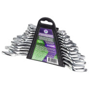 Ключи рожковые, набор 12пр. (6х7, 8х9, 10х11, 12х13, 14х15, 16х17, 18х19, 20х22, 21х23, 24х27, 25х28...Помощник 5122MP