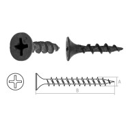 Саморез 3.5х16 mm для монтажа ГКЛ к дереву, фосфат (5 кг.)  STARFIX SMV1-29283-5