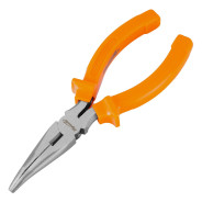 Длинногубцы изогнутые Classic, 160 mm, шлифованные, пластмассовые рукоятки  ...Sparta 17411