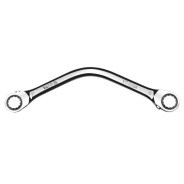 Ключ накидной трещоточный изогнутый 12-15mm CrV  YATO YT-0284