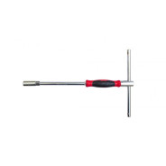 Ключ торцевой T-образный с прорезиненой поворотной рукояткой 13 мм.(L-320 мм.)  ...Forsage F-1557