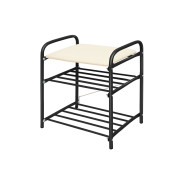 Банкетка для обуви, 500х330х450 mm, черный  NIKA Б1/Ч