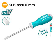 Отвертка шлицевая SL6.5 100mm  TOTAL TSDRSSL6100