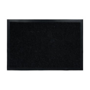 Коврик придверный влаговпитывающий, ребристый, "Trip", 40х60 см, черный  ...ВОРТЕКС 24190
