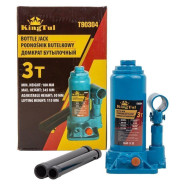 Домкрат бутылочный 3т (h min 180мм, h max 345мм)  KINGTUL KT-T90304