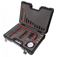 Тестер компрессии для дизельных двигателей с комплектом адаптеров, 44пр(0-40bar), в кейсе "Prem...Forsage F-937G1D