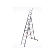 Лестница алюм. 3-секц., 230/502/257см, 3х9 ступ., 16.2кг, NV3230 (макс. нагрузка 150кг)  ...Новая Высота 3230309
