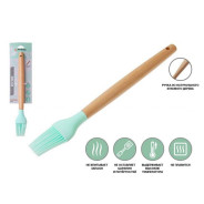 Кисточка силиконовая, EcoVillage, бирюзовая  PERFECTO LINEA 21-273812