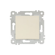 Выключатель одноклавишный скрытой установки, кремовый, 10A, RITA,  ...MUTLUSAN 2200 401 0202