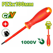 Отвертка крестовая PZ2 100мм диэлектрическая  DYLLU DTSD7274