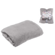 Покрывало флисовое 150x200 см., светло-серое, серия Dream  PERFECTO LINEA 60-150202
