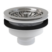 Водослив сифона для мойки 6/4" с нержавеющей peшeткой D115,  ...Alcaplast A37