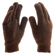 Перчатки трикотажные, двойные, верблюжья и овечья шерсть, ПВХ покрытие  ...Сибртех 68635