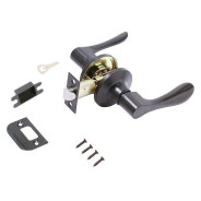 Защелка врезная межкомнатная 8531 PS BL черная пустая СТАНДАРТ  ...УЗК 13410