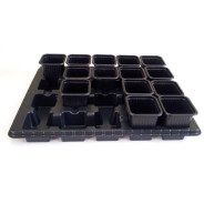 Транспортная кассета (поддон) для горшков 90х90х95 мм (400х300х41 мм)  ...PERFECTO LINEA 90200