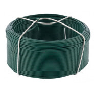 Проволока с ПВХ покрытием, зеленая 1.2 мм, длина 50 м  Сибртех 47771