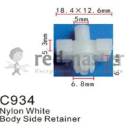 Клипса для крепления внутренней обшивки а/м Мерседес пластиковая (100шт/уп.)  ...Forsage C0934(Mersedes)