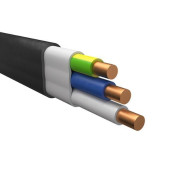Кабель ВВГ-Пнг(A)-LS 3х2,5 (бухта 100м) (черный,)  БелРосКабель 4814918068269