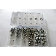 Набор гаек самозажимных М4, М5, М6, М8, М10, М12 (146шт)  GEKO G02806
