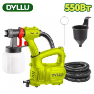 Краскораспылитель электрический,220 В, 550 Вт, 700 мл/мин,  120 DIN, нижний  бачок 800 мл ,  ...DYLLU DTEG2A50