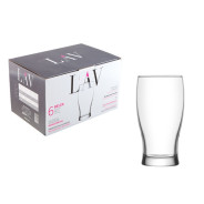 Набор стаканов для пива, 6 шт., 380 мл, серия Belek  LAV LV-BLK374F