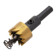 Коронка по металлу HSS, 21 мм, нитридтитановое покрытиеDENZEL 724102