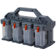 Органайзер для мелочей Expert, 8 модулей, 310х154х198 mm., серо-свинцовый/оранж.  ...BLOCKER BR394912026