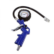 Пистолет для подкачки шин с манометром и шлангом (0-8.5 Bar), в блистере  ...Rock FORCE RF-STG-24