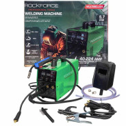 Сварочный аппарат (5.7кВт, 230В, диаметр электрода - 1.6-4мм, диаметр проволоки - 0.6-1мм, сварочный...Rock FORCE RF-MULTIMIG-224
