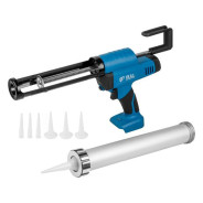 Аккум. пистолет для герметика CG 1860 SOLO,  БЕЗ АКБ, 300/600 мл, 2500 Н, 8,3 мм/с, рег. скор. (защи...BULL 1304624