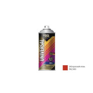 Краска универсальная, красный огонь глянец, 400мл, 3000,  INRAL 26-7-6-044